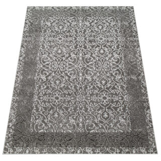 Vloerkleed Ares Donker Grijs Ornamenten Vintage