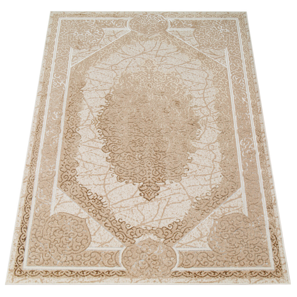 Vloerkleed Ares Bruin Beige Rozet Vintage