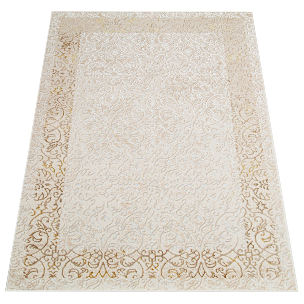 Vloerkleed Ares Creme Bruin Ornamenten Vintage