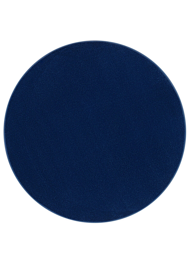 Vloerkleed Mono Rond Indoor Outdoor Marineblauw