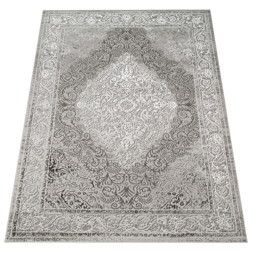 Vloerkleed Ares Grijs Vintage Medaillon