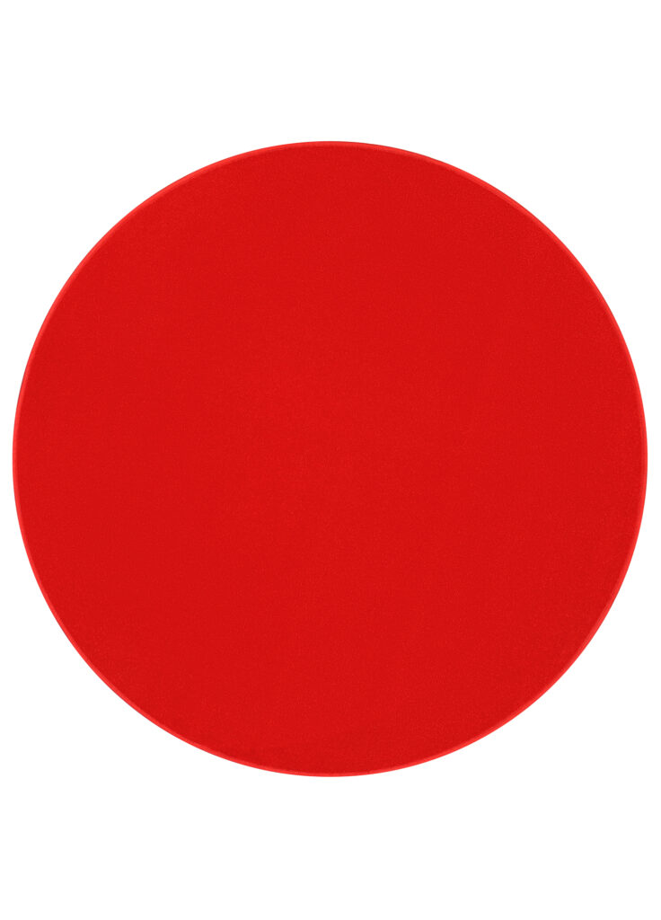 Vloerkleed Mono Rond Indoor Outdoor Rood