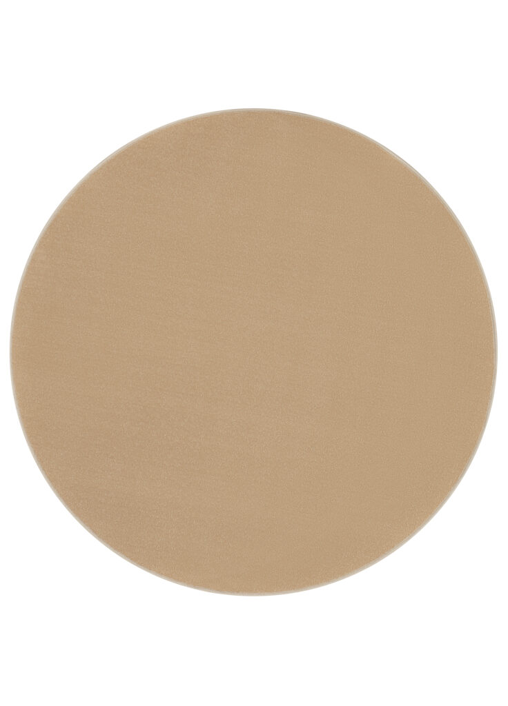 Vloerkleed Mono Rond Indoor Outdoor Beige