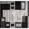 Vloerkleed Dream Geometrisch Grijs Zwart Rechthoeken