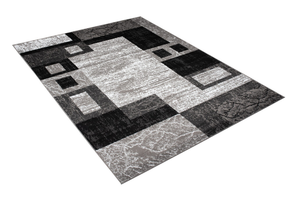 Vloerkleed Dream Geometrisch Grijs Zwart Rechthoeken