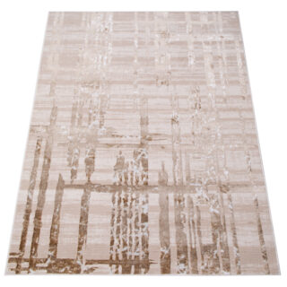 Vloerkleed Crystal Beige Bruin Abstract 3D Effect