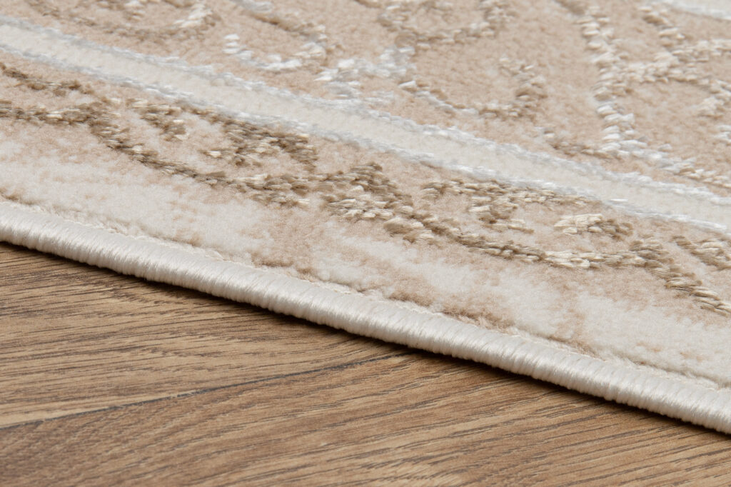 Vloerkleed Ares Bruin Beige Rozet Vintage