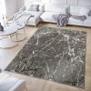 Vloerkleed Crystal Donker Grijs Abstract Marmer 3D Effect