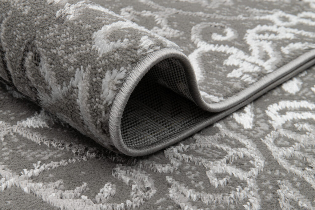 Vloerkleed Ares Donker Grijs Ornamenten Vintage