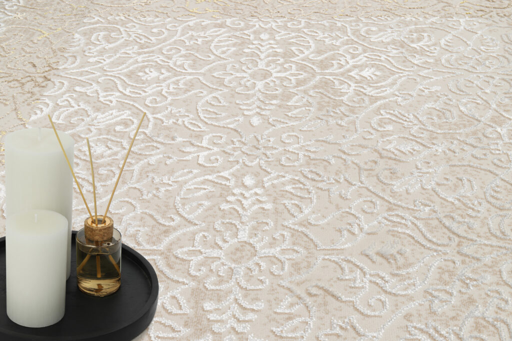 Vloerkleed Ares Creme Bruin Ornamenten Vintage