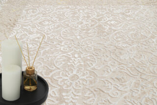 Vloerkleed Ares Creme Bruin Ornamenten Vintage