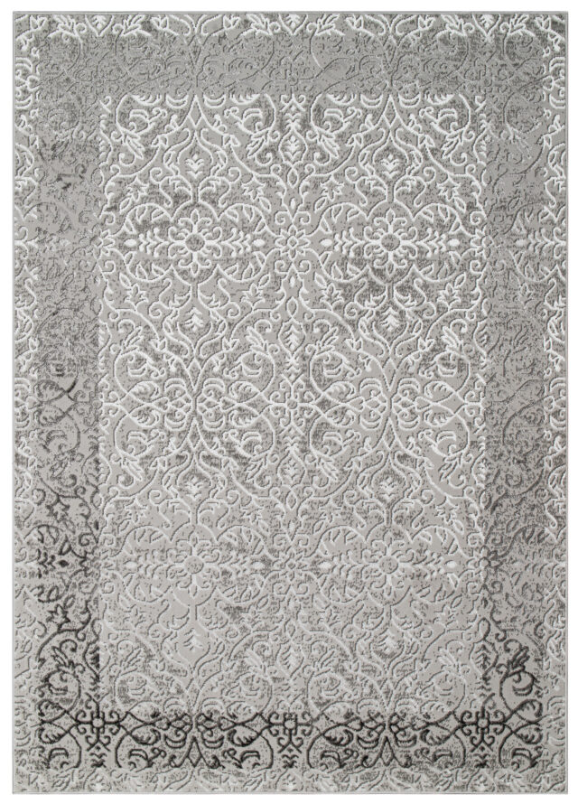 Vloerkleed Ares Grijs Ornamenten Vintage