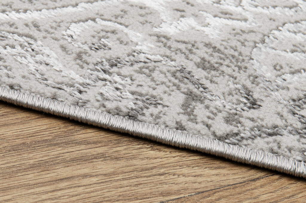 Vloerkleed Ares Licht Grijs Ornamenten Vintage