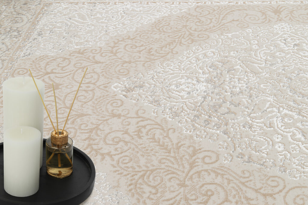 Vloerkleed Ares Creme Vintage Medaillon