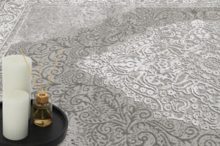 Vloerkleed Ares Grijs Vintage Medaillon