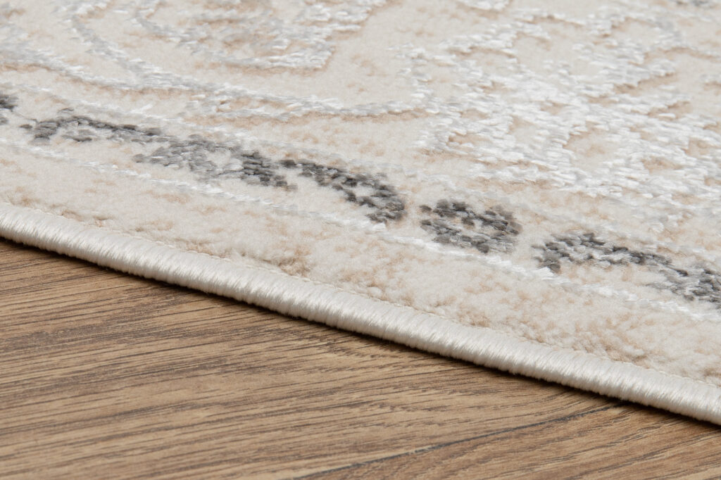 Vloerkleed Ares Creme Grijs Vintage Medaillon