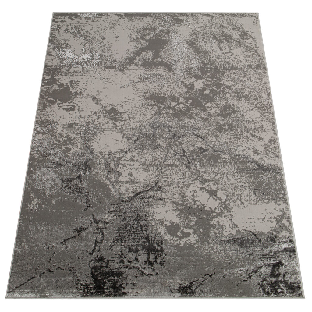 Vloerkleed Crystal Lichtgrijs Marble 3D Effect