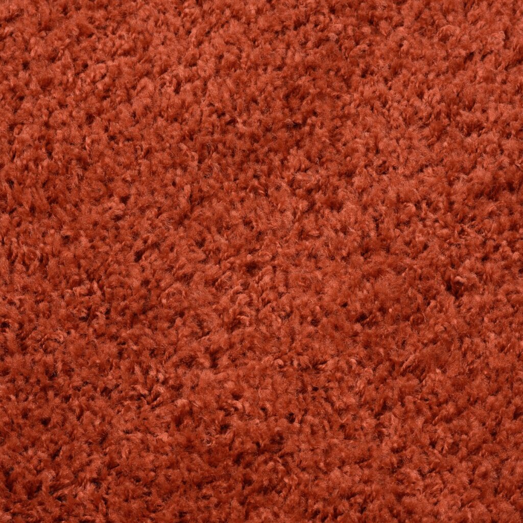 Vloerkleed Essence Shaggy Effen Terracotta
