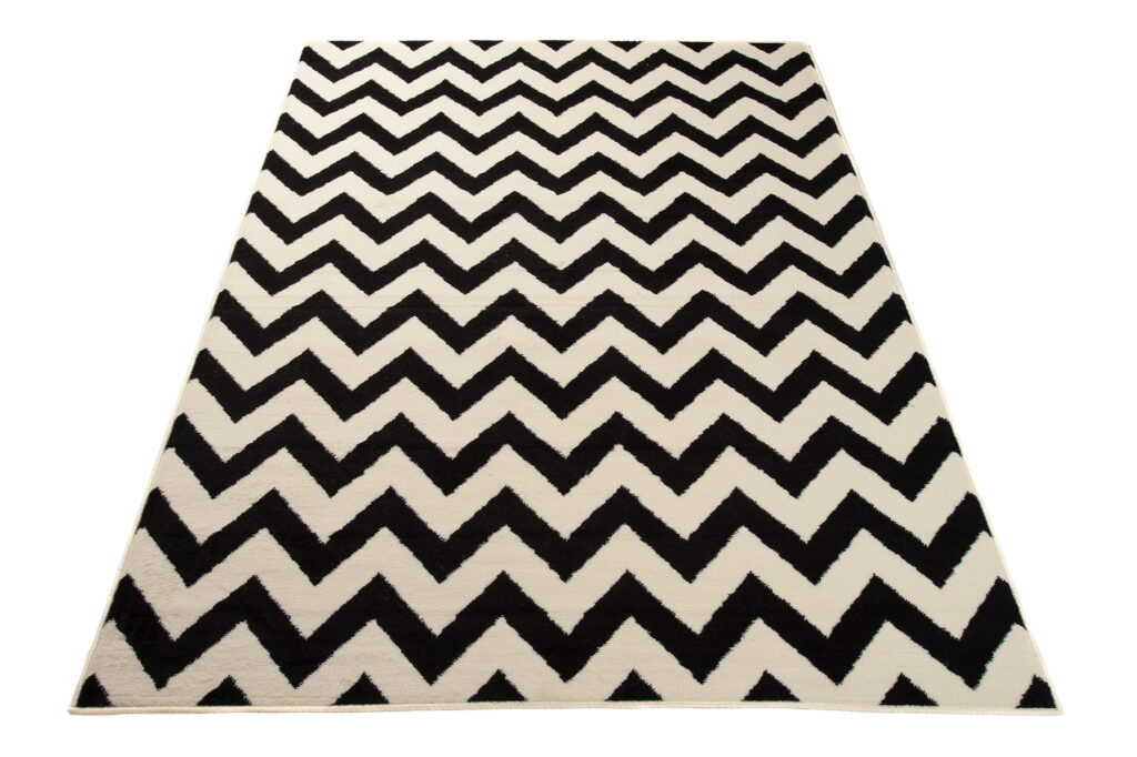 Vloerkleed Dream Zwart Creme Geometrisch Zigzag
