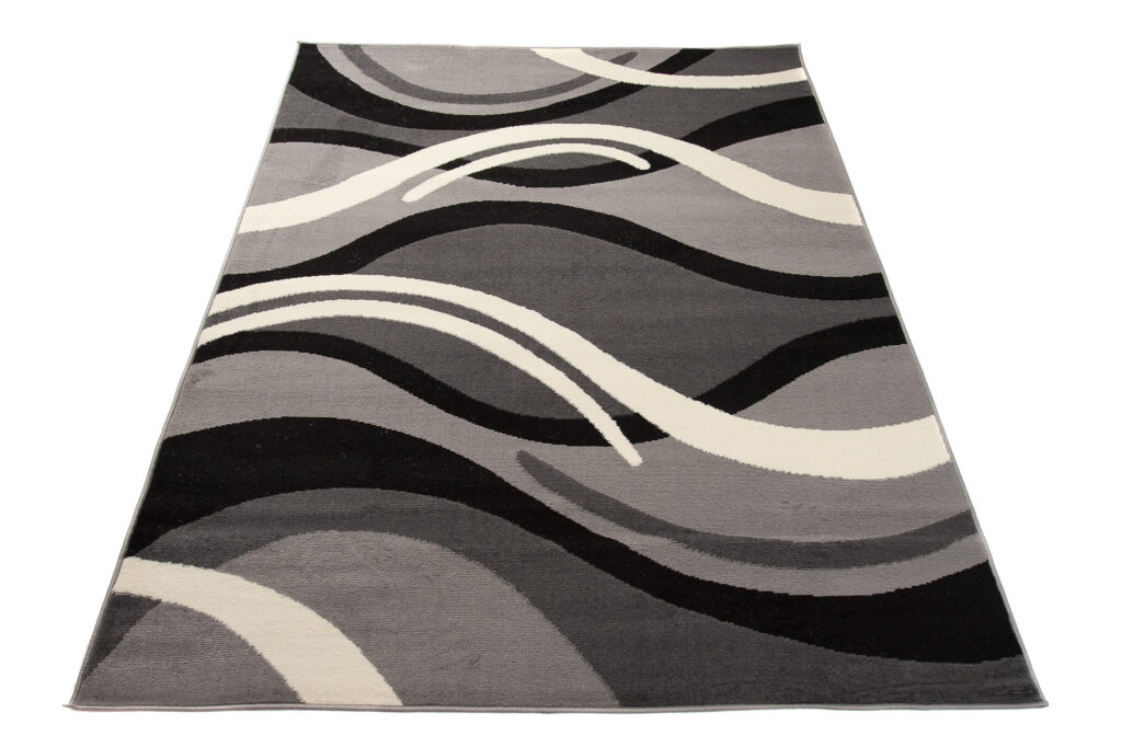 Vloerkleed Dream Donker Grijs Creme Geometrisch Golven