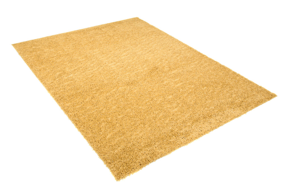 Vloerkleed Essence Shaggy Effen Mosterd