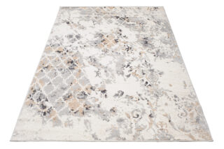 Vloerkleed Valley Grijs Rood Vintage Trellis