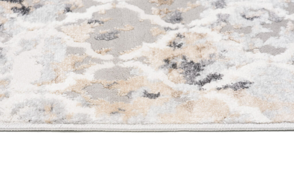 Vloerkleed Valley Grijs Rood Vintage Trellis