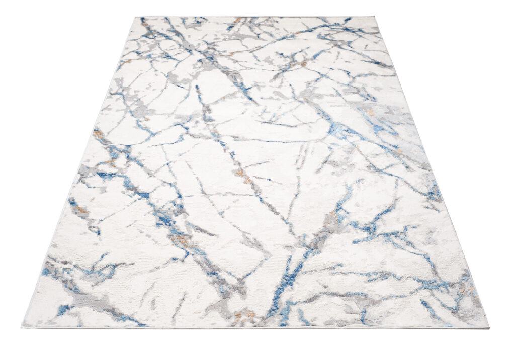 Vloerkleed Valley Grijs Blauw Modern Lijnen