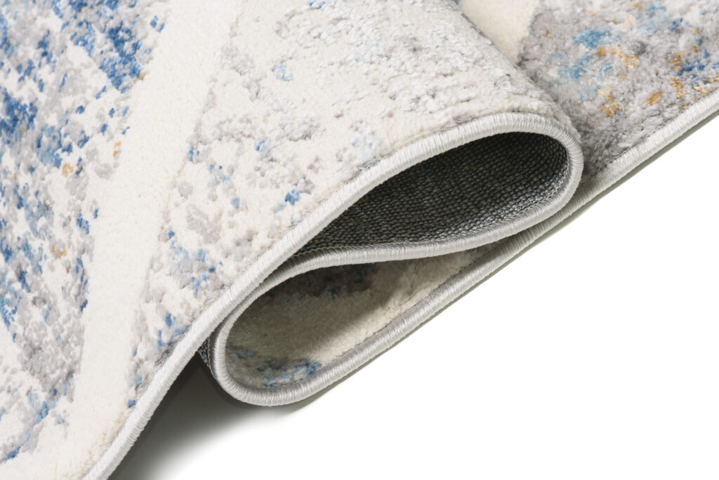 Vloerkleed Valley Grijs Blauw Geometrisch Geruit