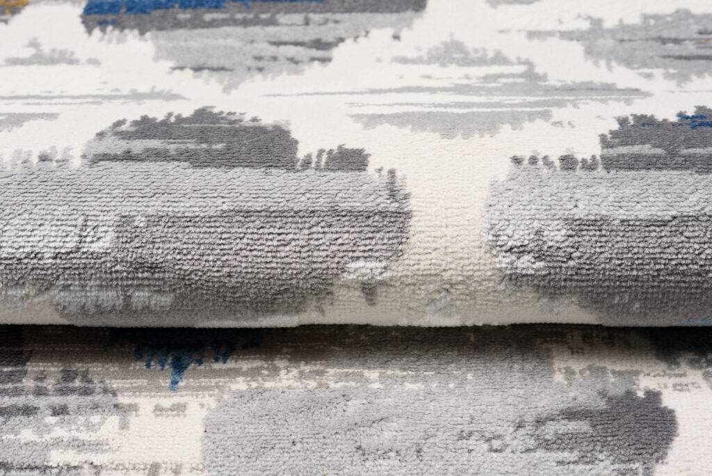 Vloerkleed Valley Grijs Blauw Marokkaanse Trellis