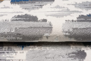 Vloerkleed Valley Grijs Blauw Marokkaanse Trellis