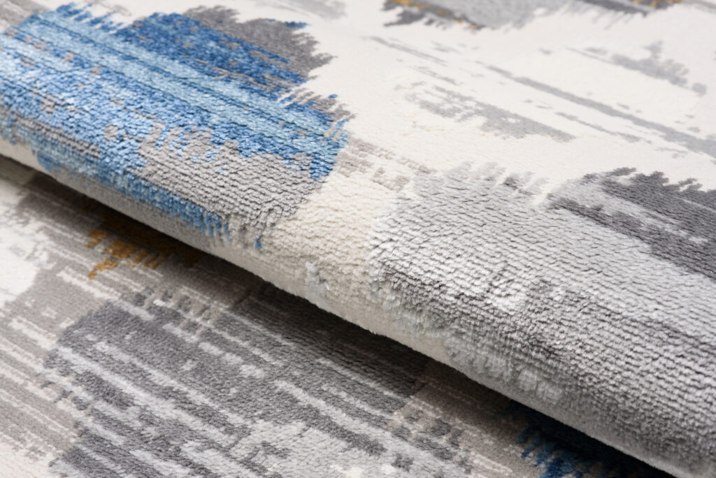 Vloerkleed Valley Grijs Blauw Marokkaanse Trellis