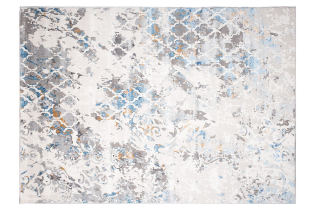 Vloerkleed Valley Grijs Blauw Vintage Trellis