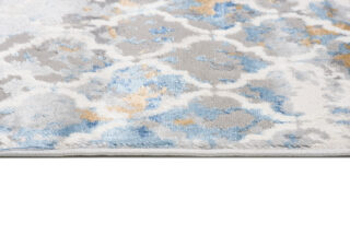 Vloerkleed Valley Grijs Blauw Vintage Trellis