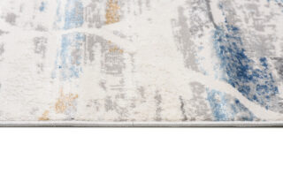 Vloerkleed Valley Grijs Blauw Geometrisch Gewreven