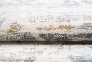 Vloerkleed Valley Grijs Blauw Geometrisch Gewreven