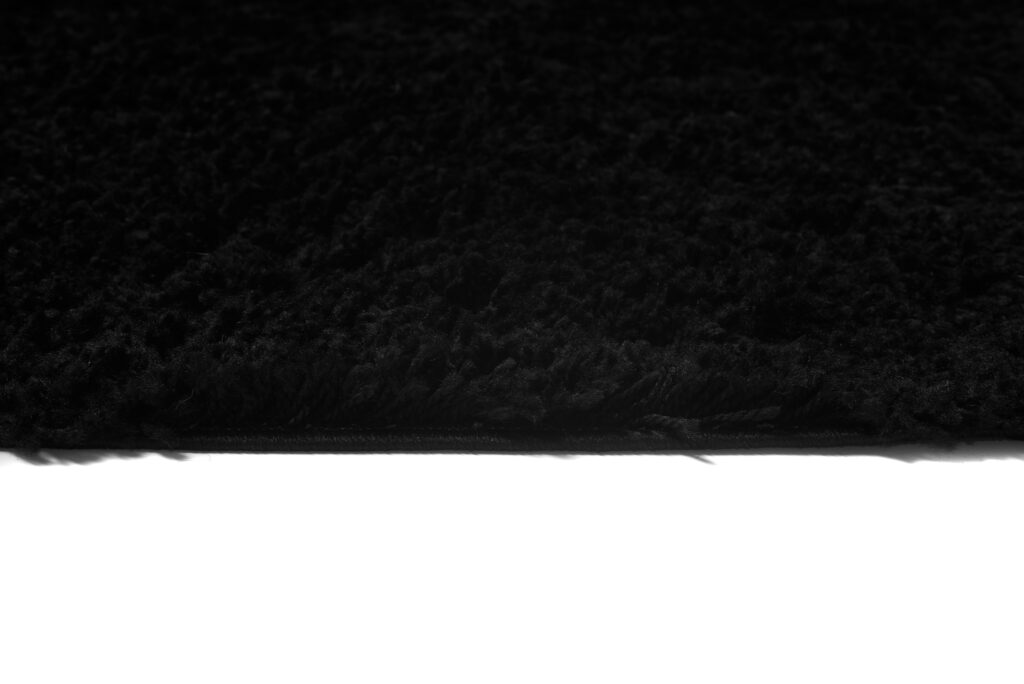 Vloerkleed Essence Shaggy Effen Zwart