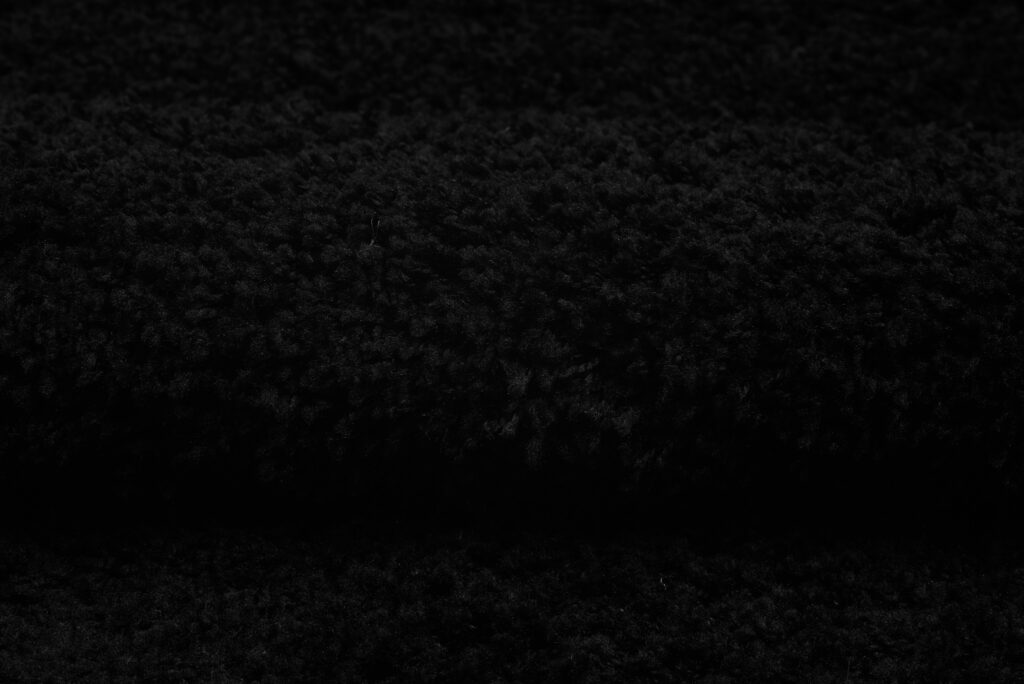 Vloerkleed Essence Shaggy Effen Zwart