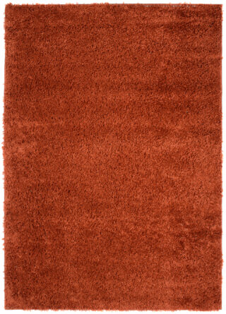 Vloerkleed Essence Shaggy Effen Terracotta