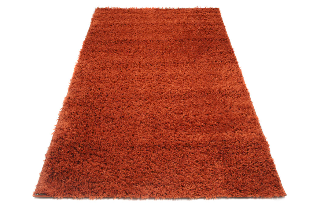 Vloerkleed Essence Shaggy Effen Terracotta