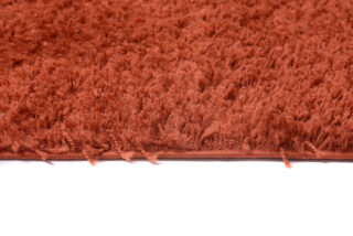 Vloerkleed Essence Shaggy Effen Terracotta