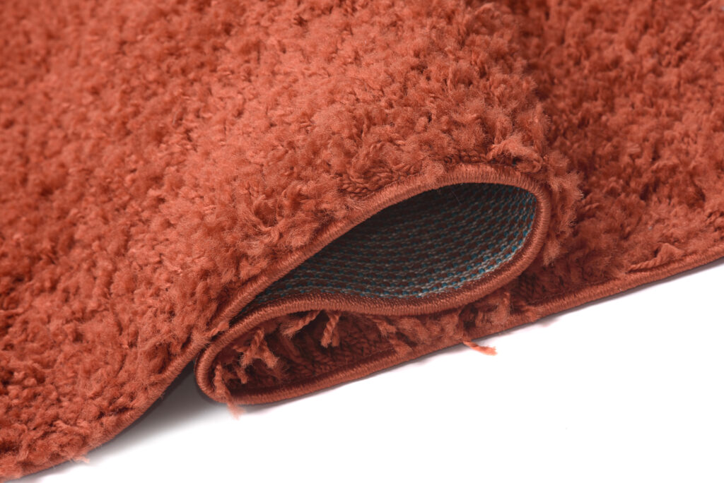 Vloerkleed Essence Shaggy Effen Terracotta