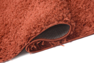 Vloerkleed Essence Shaggy Effen Terracotta