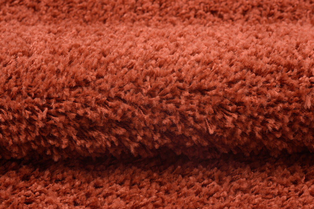 Vloerkleed Essence Shaggy Effen Terracotta