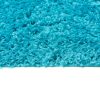 Vloerkleed Essence Shaggy Effen Turquoise