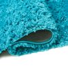 Vloerkleed Essence Shaggy Effen Turquoise