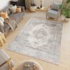Vloerkleed Valley Grijs Rood Vintage Ornamenten