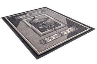 Vloerkleed Dream Grijs Geometrisch Bloemen Frame