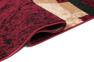 Vloerkleed Dream Rood Creme Groen Cirkels