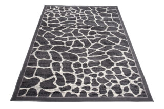 Vloerkleed Dream Donker Grijs Dierenprint Frame